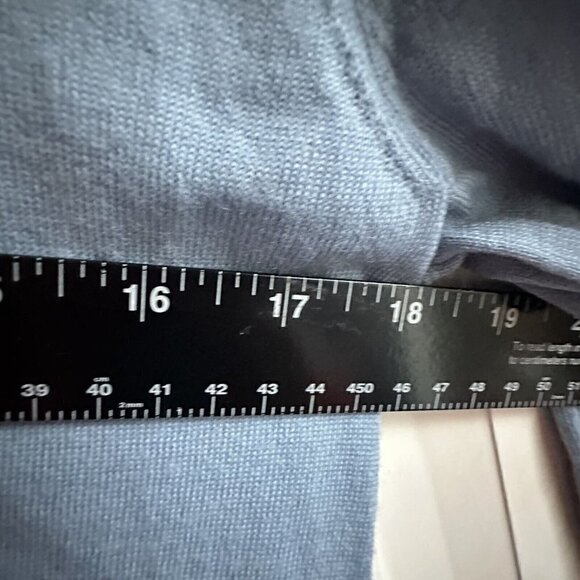 J Jill Sweater Womens Small‎ Light Blue Merino Wool Long Sleeve Round Neck - Picture 7 of 7